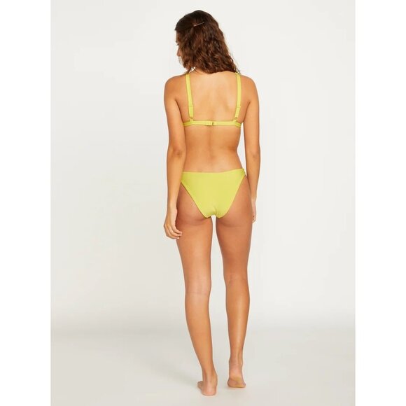 Volcom Simply Seamless Skimpy Bikini Bottoms Limeade Small NWT Eco-True Repreve - Picture 4 of 4